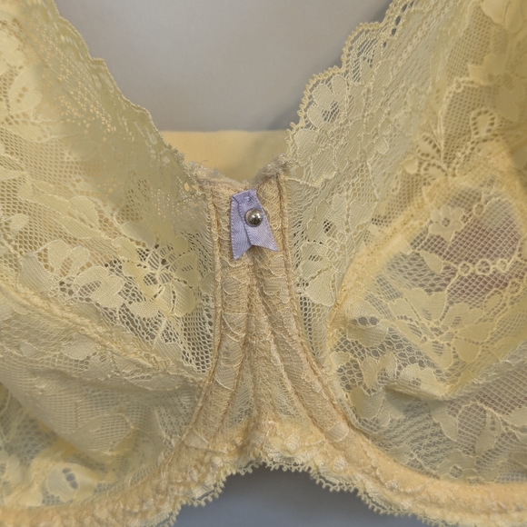 NWT Freya 38G Yellow and Lavender Lace Underwire Bra - Picture 2 of 5